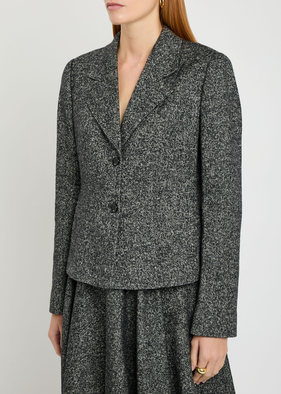 Dolce & Gabbana Wool-blend Blazer In Gray