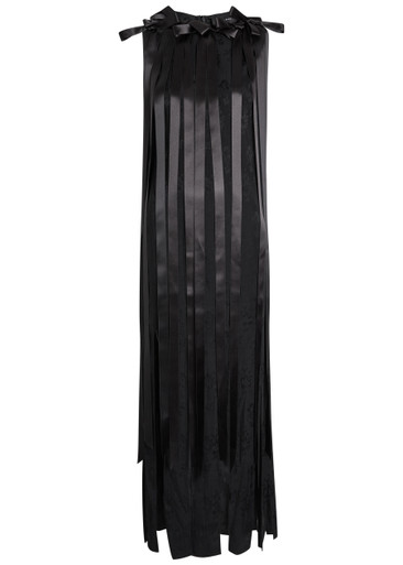 SIMONE ROCHA Unbounded Ribbon floral-jacquard midi dress | Harvey