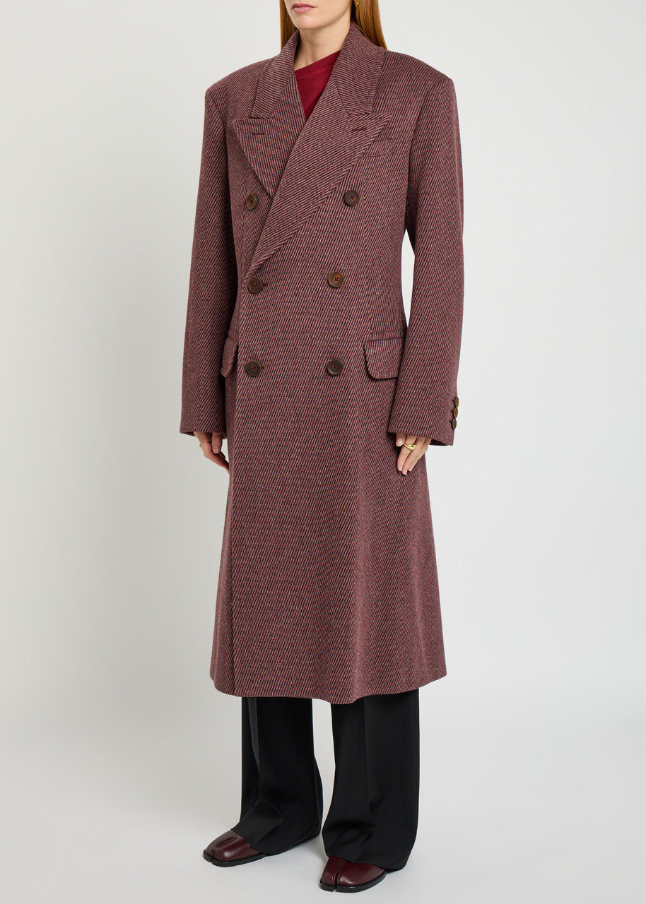 Vivienne Westwood Winston Double-breasted Wool Coat In Animal Print