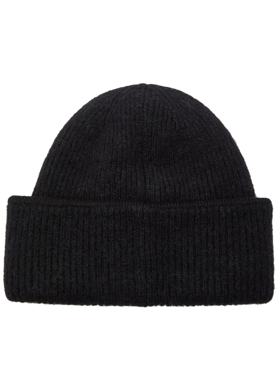 Jacquemus Men Black Round Crown Turn-up Brim Logo Patch To The Front In Black