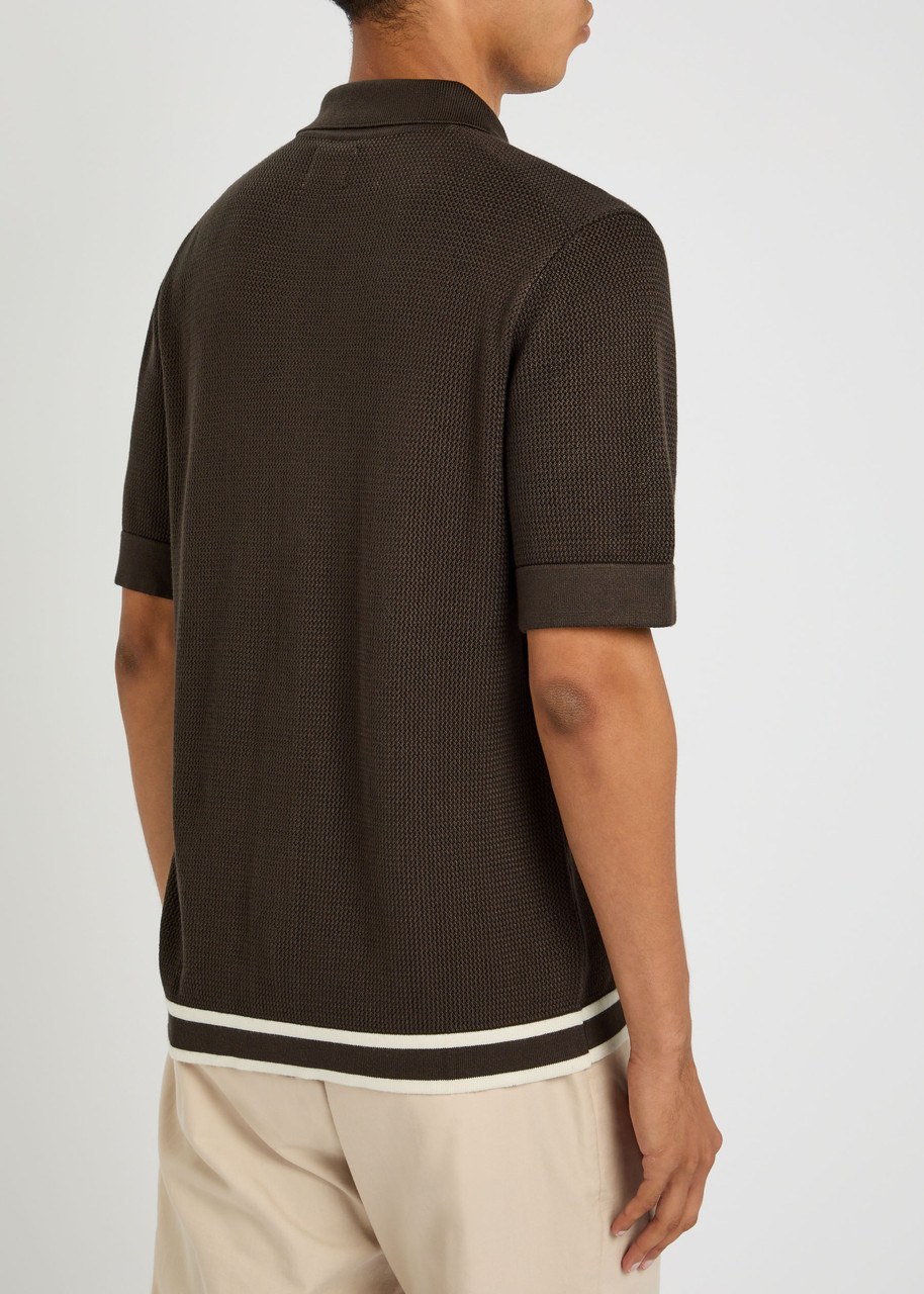  Che George Open-knit Shirt - Dark Brown - M 