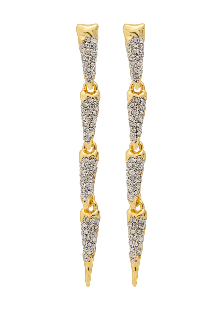 Alexis Bittar Solanales 14kt Gold-plated Drop Earrings In Gold