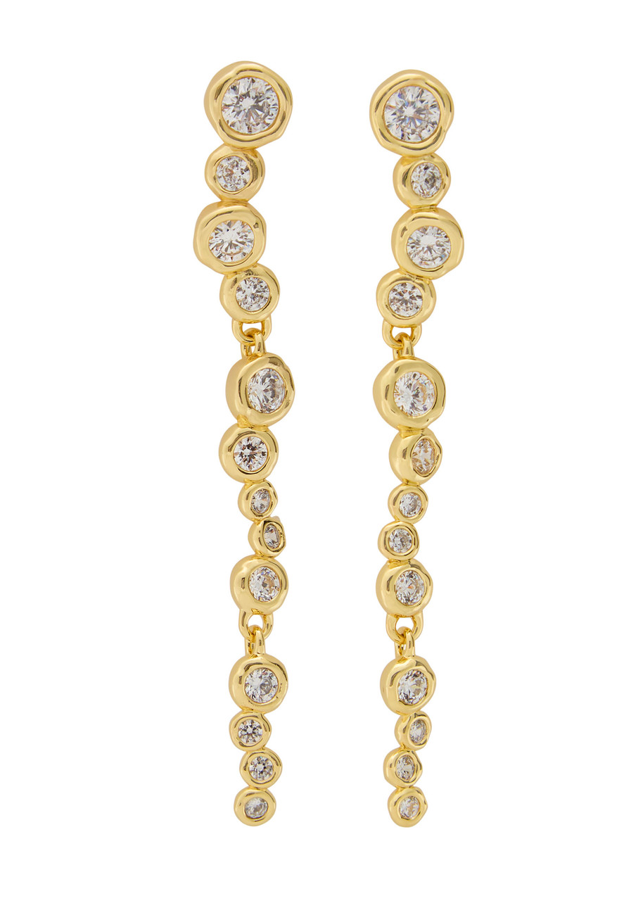 Alexis Bittar Asterales 14kt Gold-plated Drop Earrings In Gold