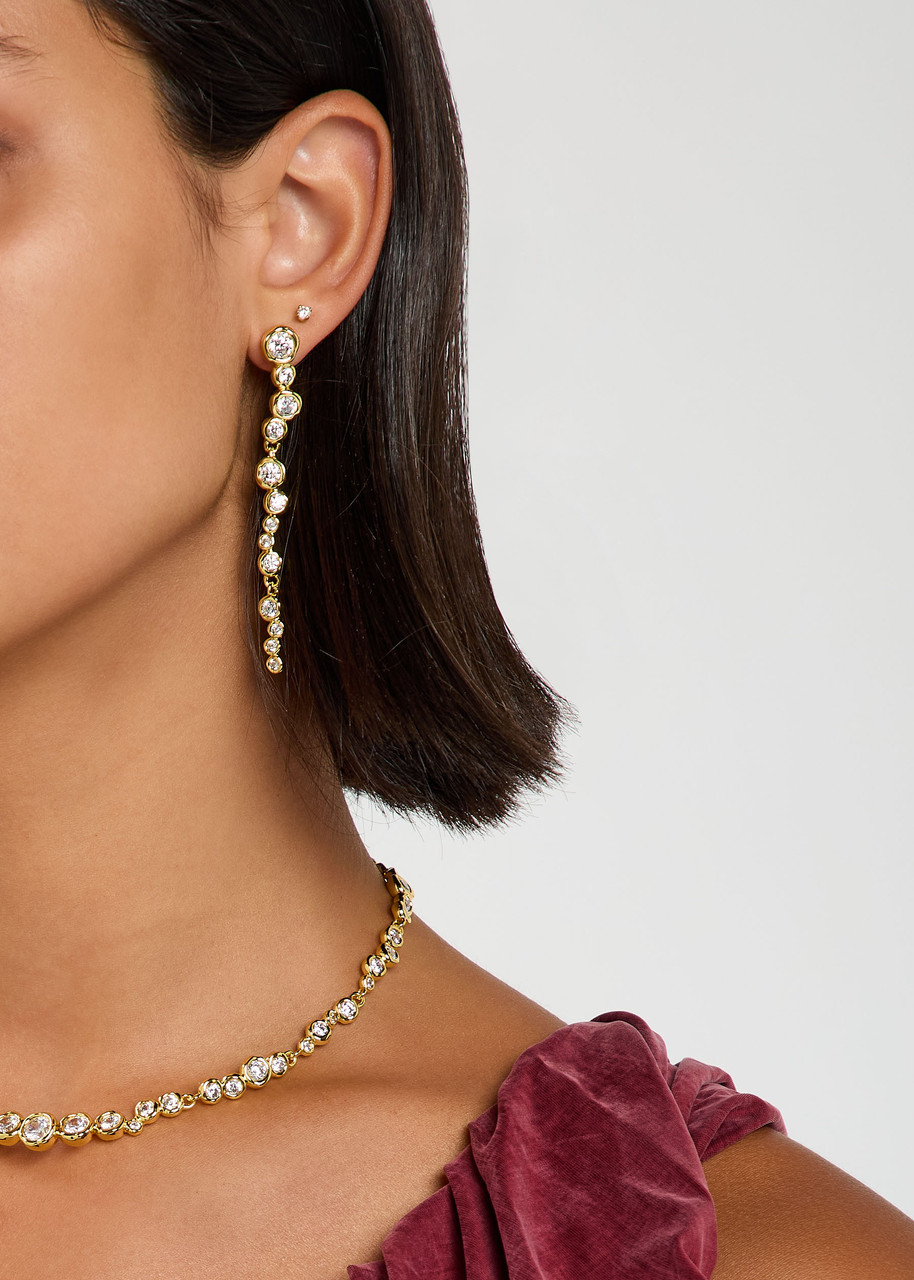 Alexis Bittar Asterales 14kt Gold-plated Drop Earrings In Gold