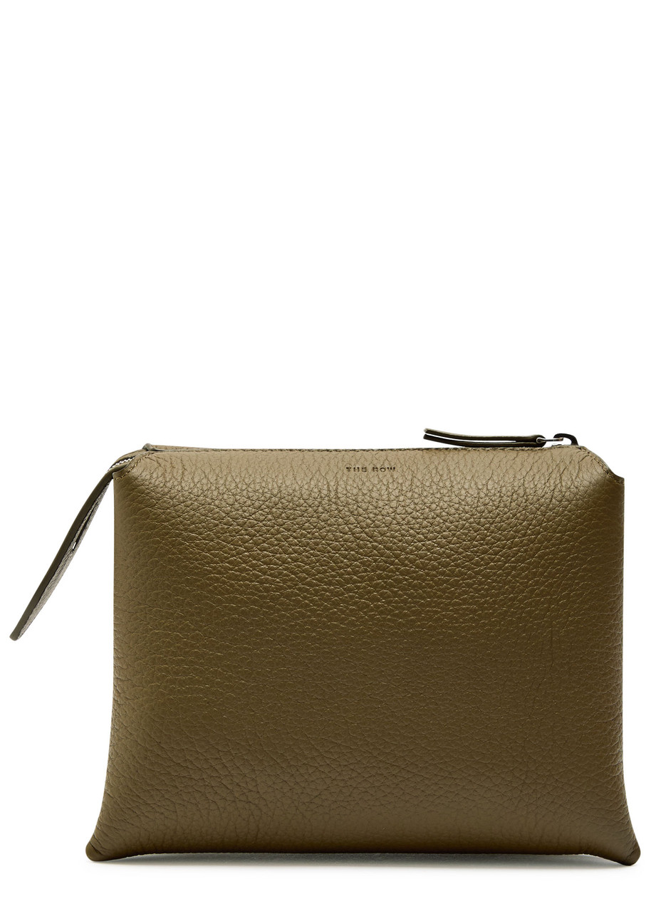 The Row Nu Twin Mini Leather Cross-body Bag In Green
