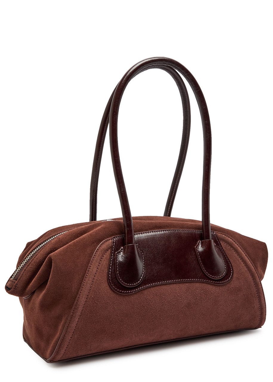 Vivienne Westwood Shirley Small Suede Shoulder Bag In Brown