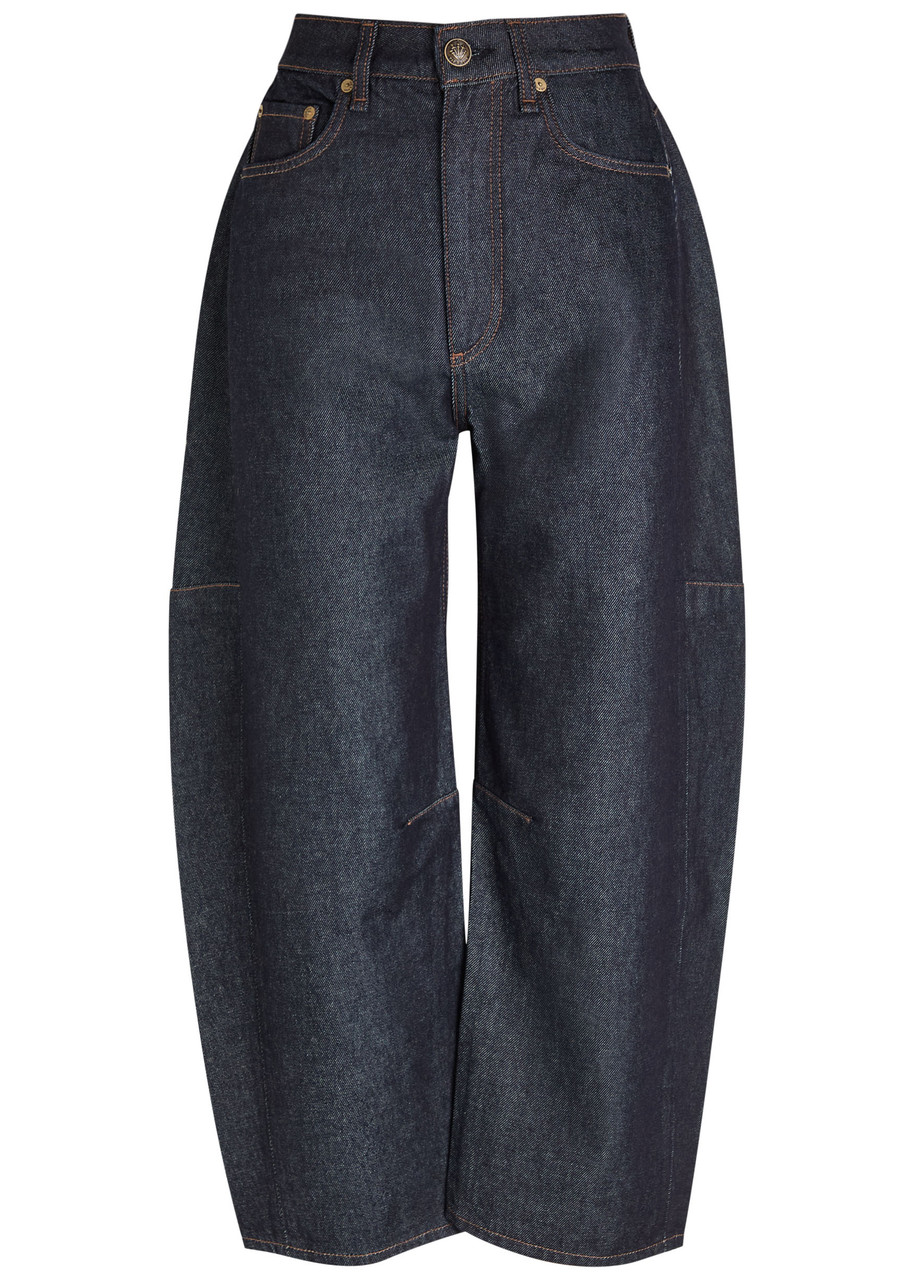 Rag & Bone Charlie Barrel-leg Jeans In Black