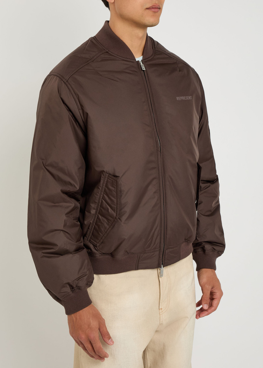  Represent Smart Quilted Shell Bomber Jacket - Black - L 