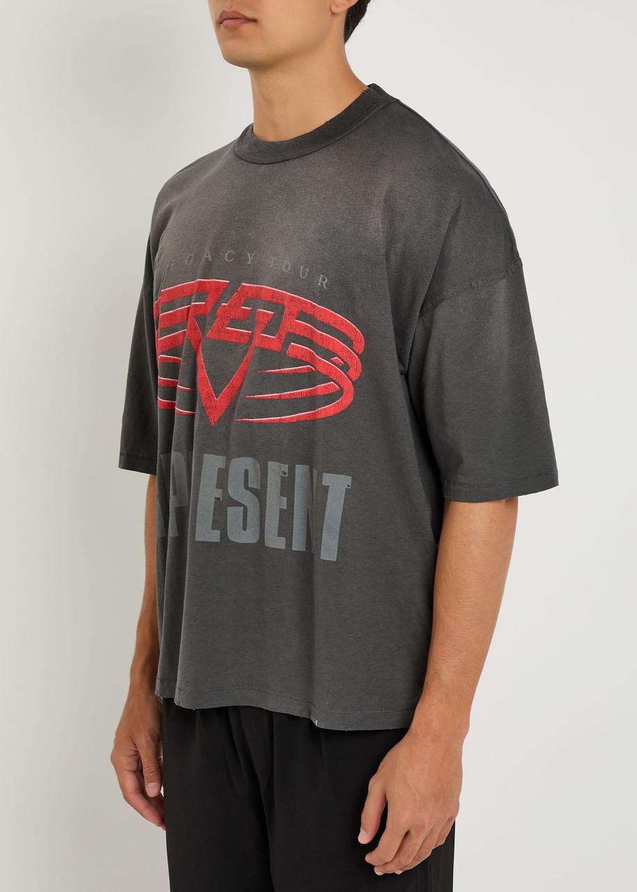 Represent Reversible Living Legacy Tour T-shirt In Grey In Gray