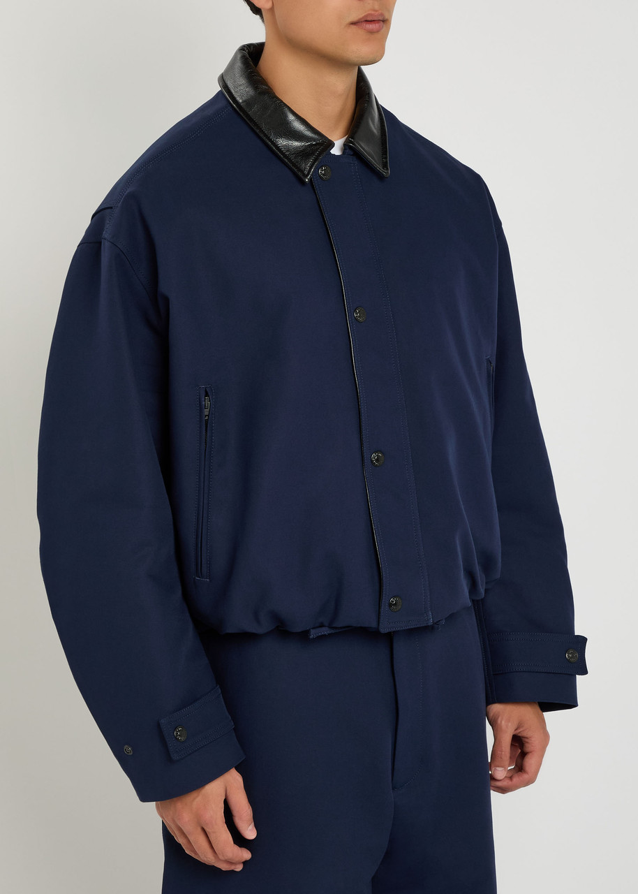 Acne Studios Long Sleeve Jacket Drawstring Hem In Blue