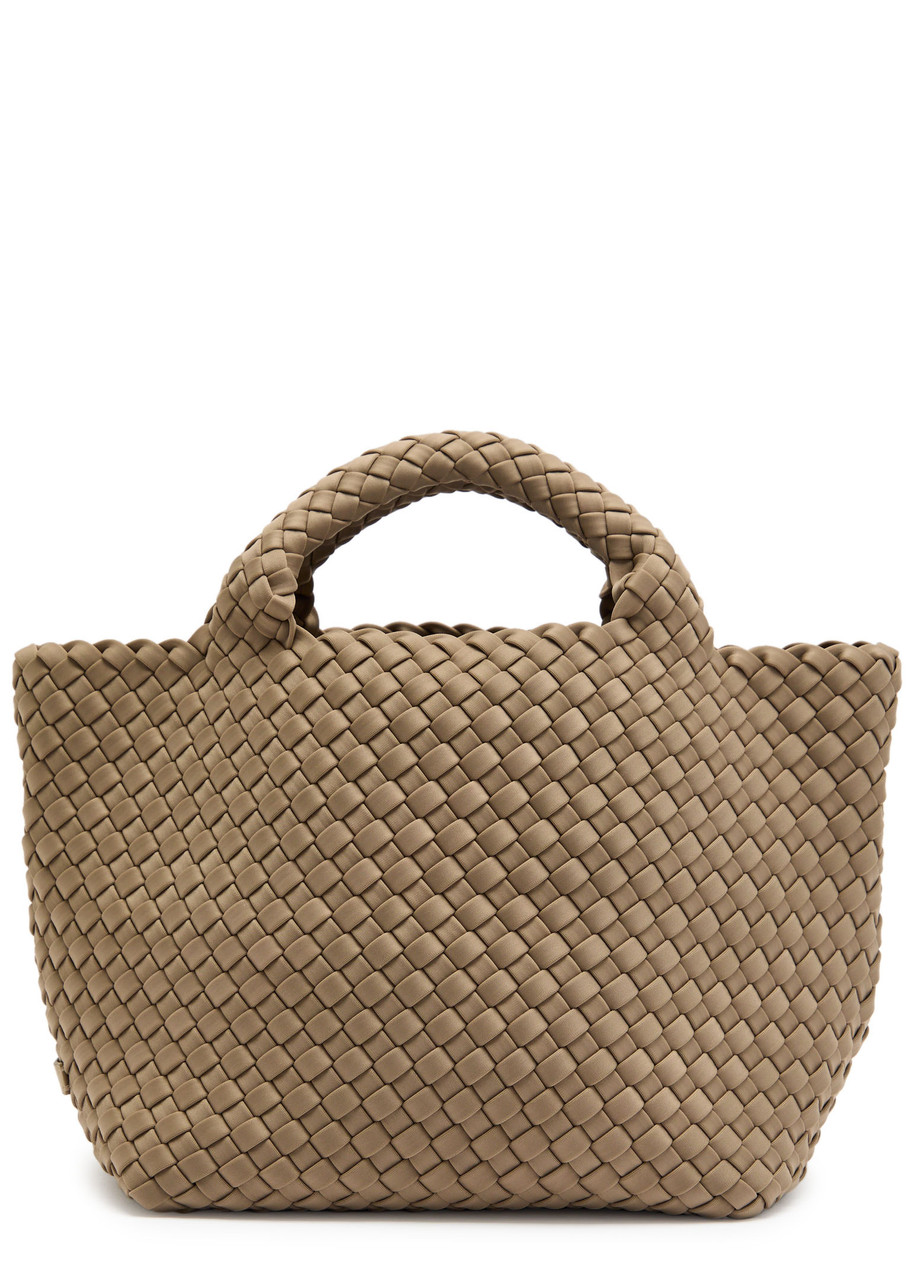 Naghedi St Barths Small Woven Tote In Sand