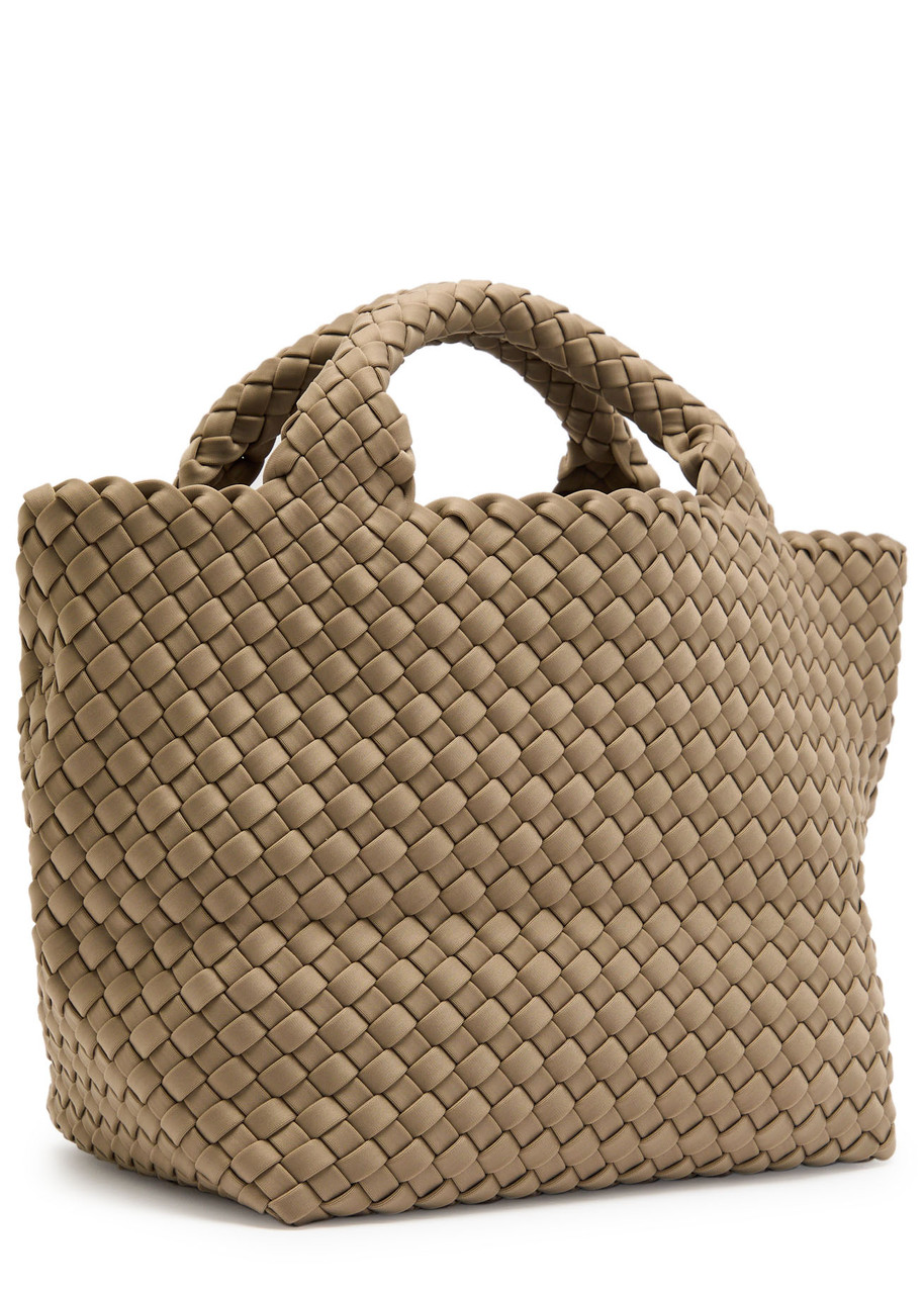 Naghedi St Barths Small Woven Tote In Sand