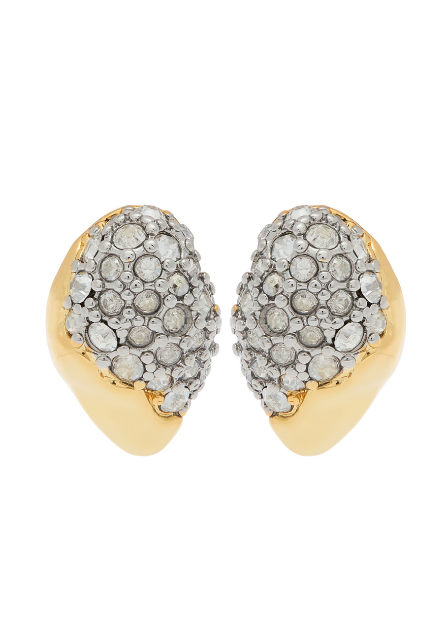 Alexis Bittar Solanales 14kt Gold-plated Stud Earrings In Gold