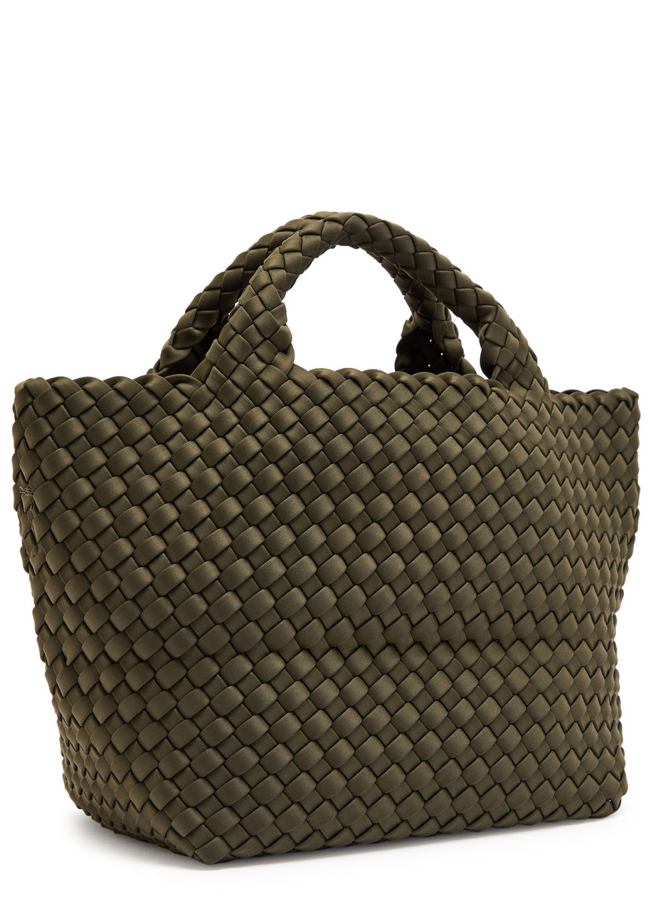 Naghedi St Barths Small Woven Tote In Green