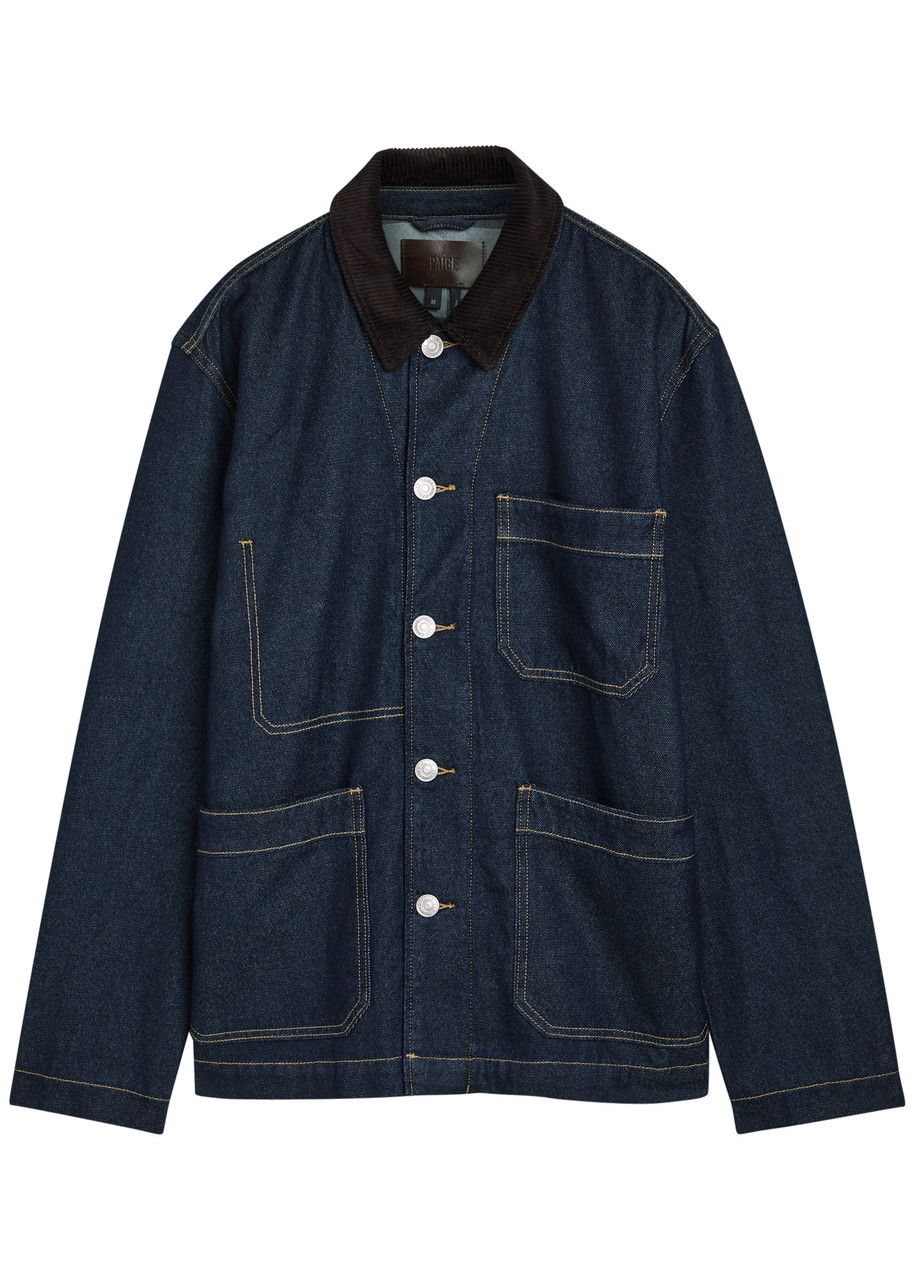 Paige Pauler Denim Chore Jacket In Blue