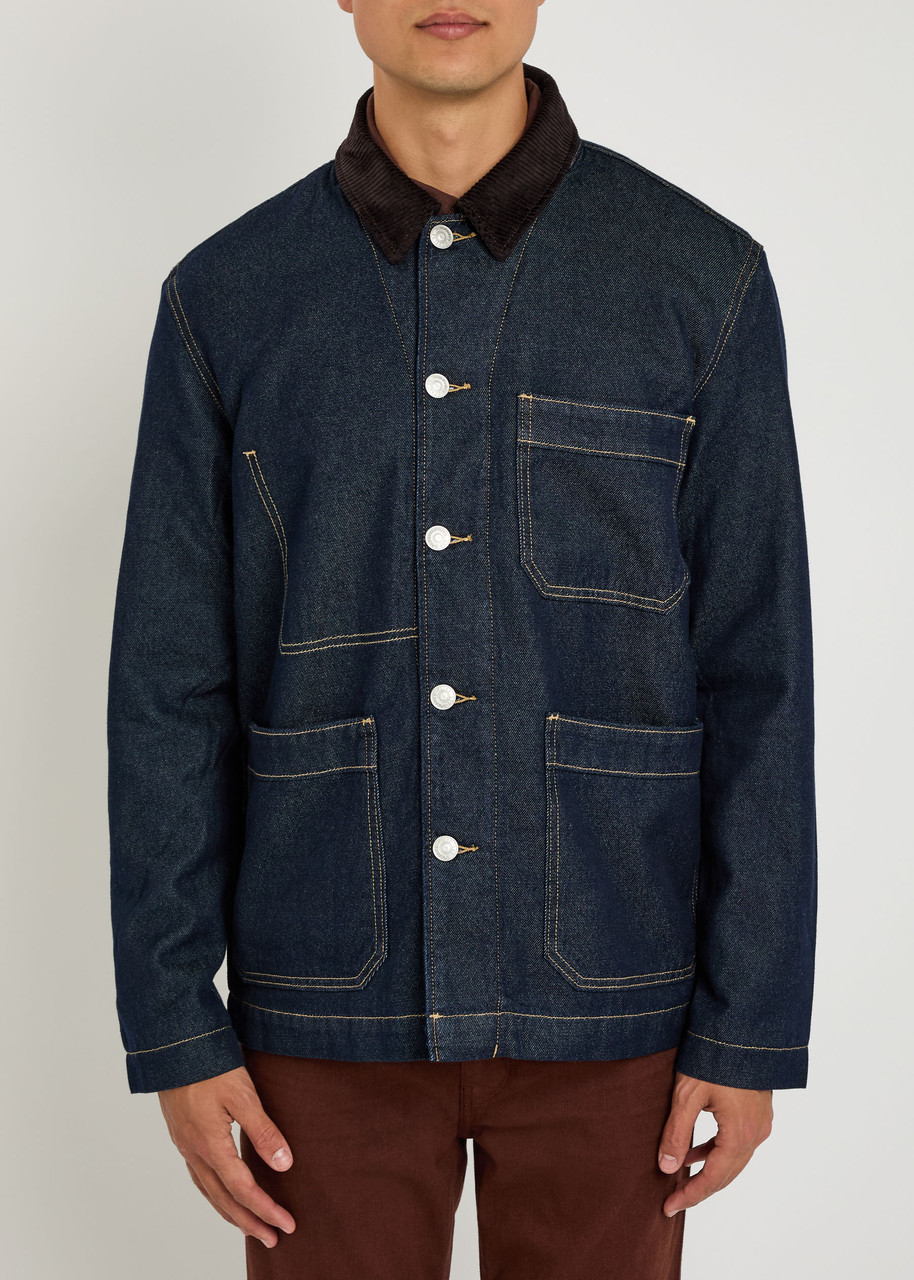 Paige Pauler Denim Chore Jacket In Blue