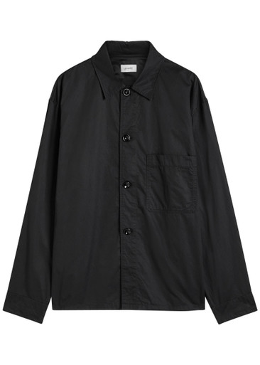 LEMAIRE ルメール HIGH COLLAR SHIRT ブラック 46 LEMAIRE Pyjama cotton-poplin shirt | Harvey Nichols