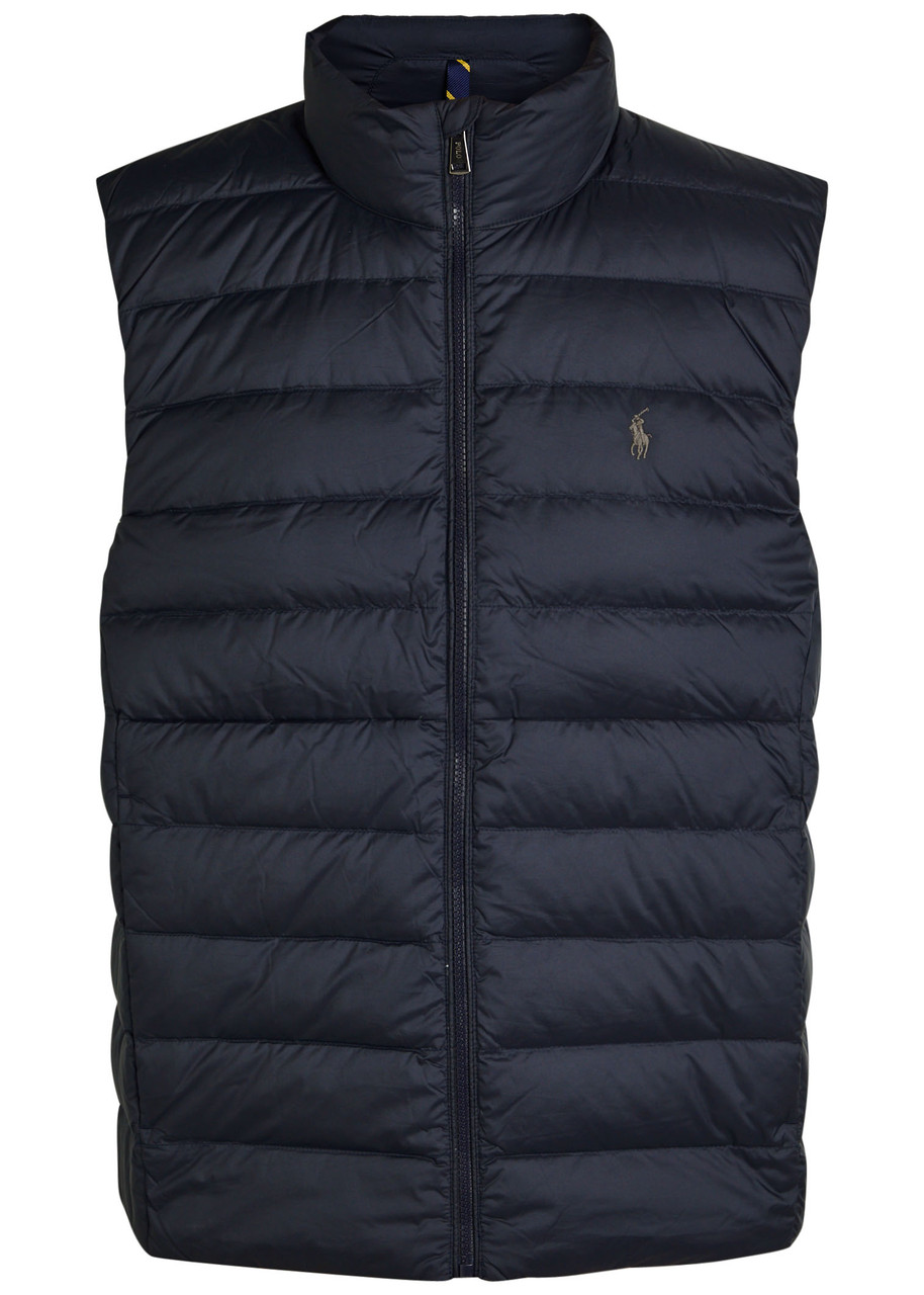 Polo Ralph Lauren Colden Logo Quilted Shell Gilet - Navy