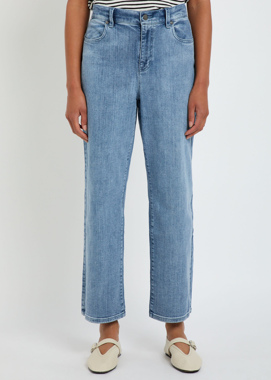 Eileen Fisher Straight-leg Jeans In Blue