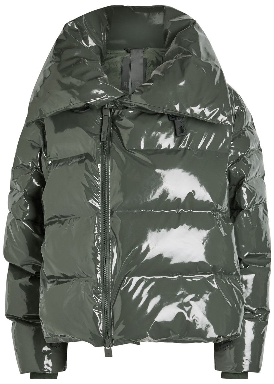 Rains Alta Vision Quilted Jacket In Green