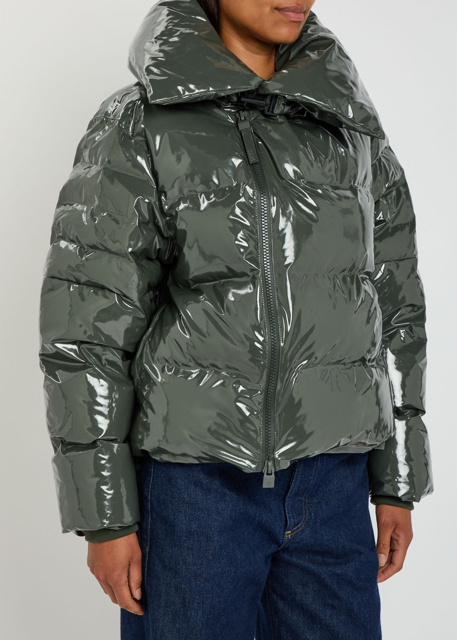 Rains Alta Vision Quilted Jacket In Green