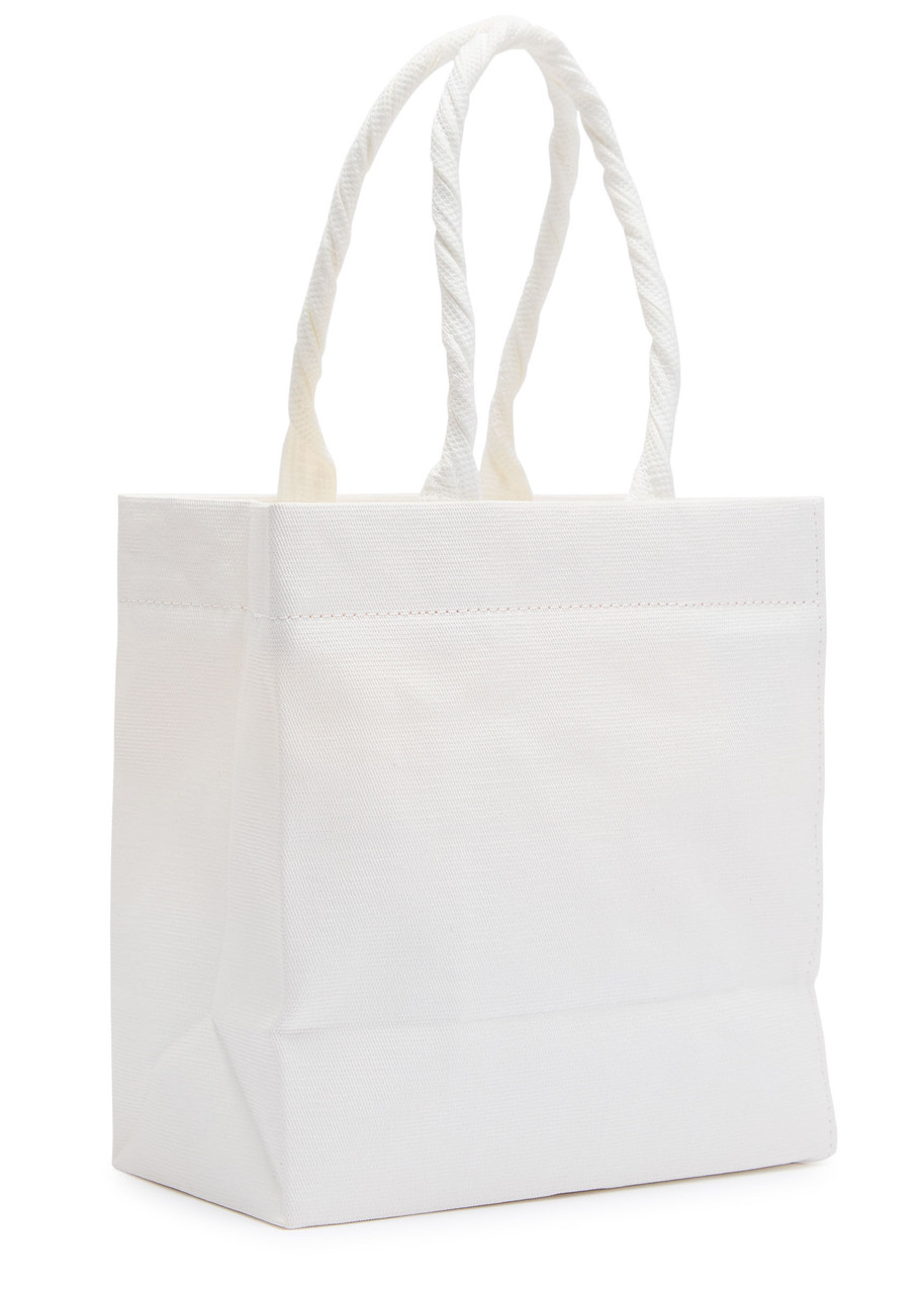 Issey Miyake This Is A Paper Bag Woven Tote In White