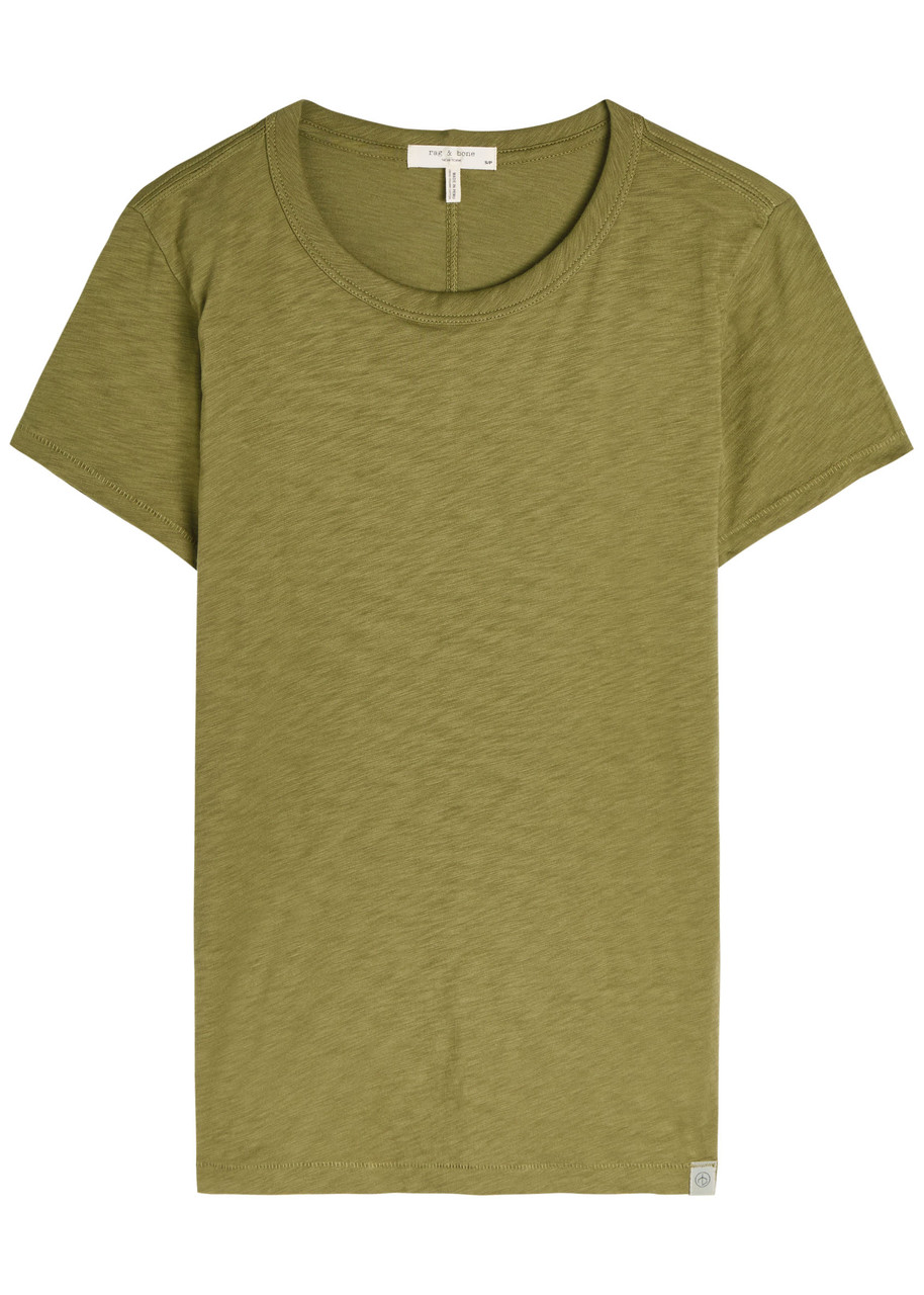 Rag & Bone Slub Short-sleeve T-shirt In Brown