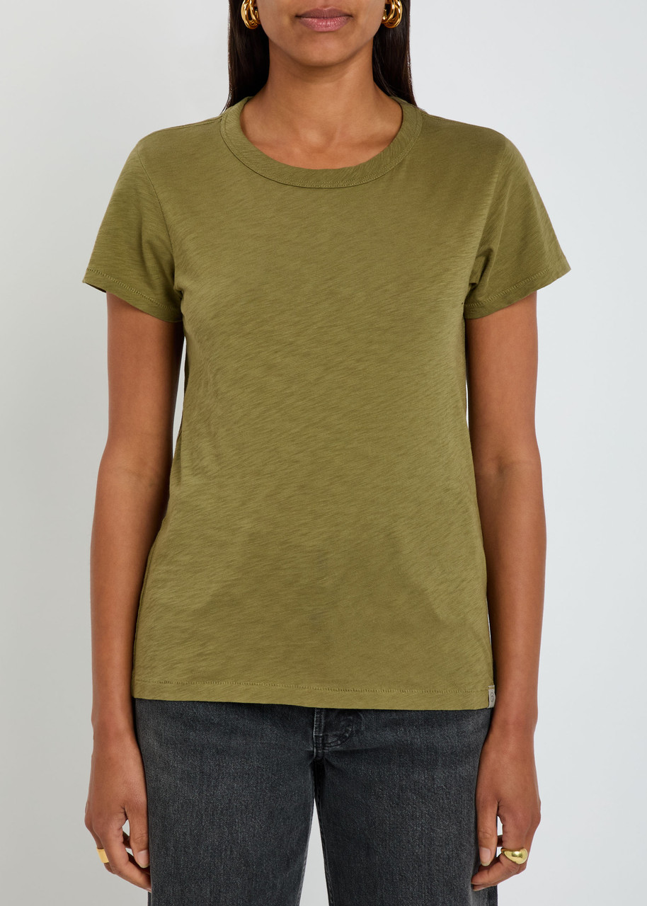 Rag & Bone Slub Short-sleeve T-shirt In Brown