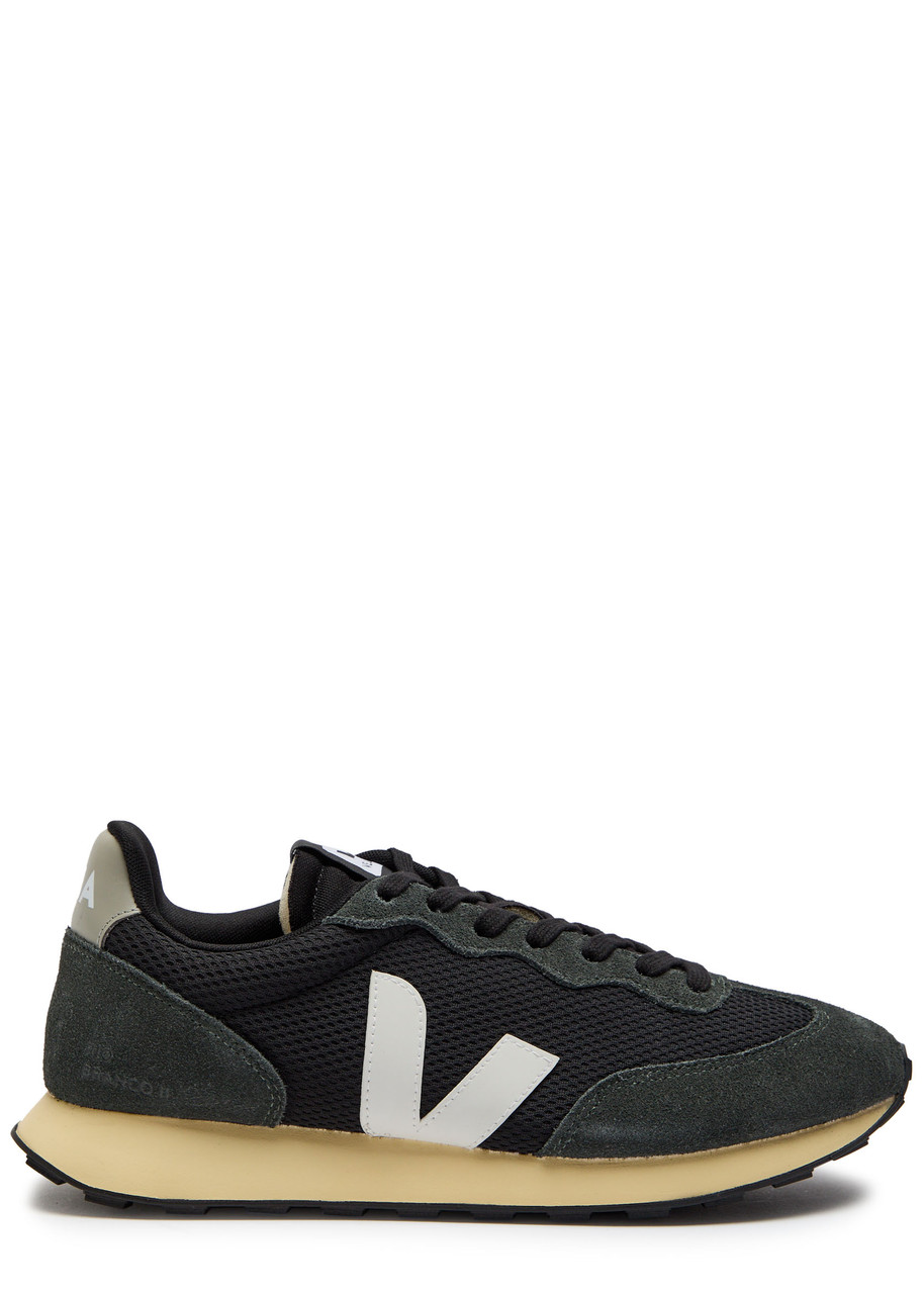 Veja Rio Branco Panelled Mesh Sneakers In Black