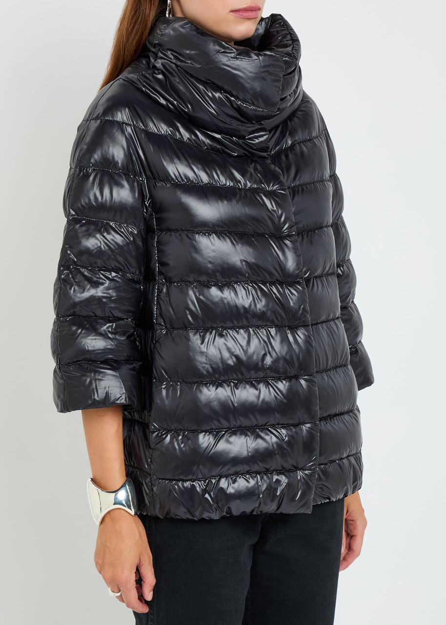 Herno Quilted Shell Jacket In Black