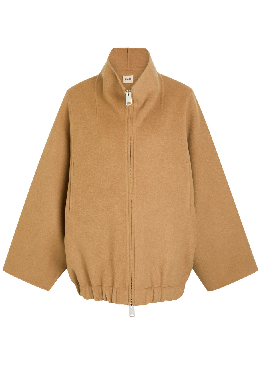 Khaite Garret Wool Jacket In Brown