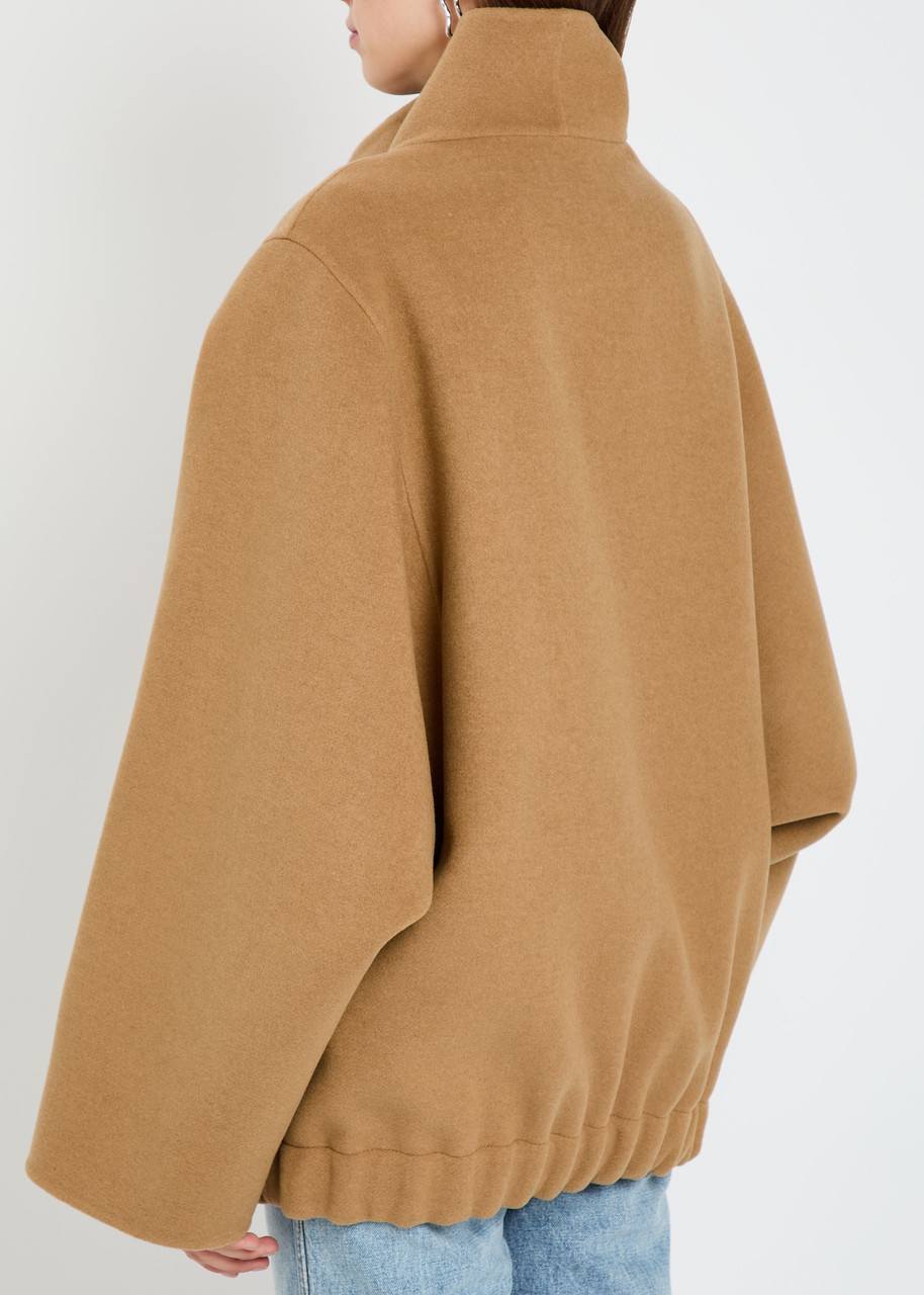  Khaite Garret Wool Jacket - Camel - Xs (uk6 / Xs) 