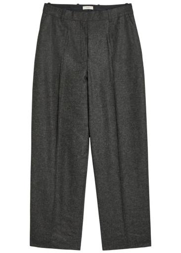 TOTEME: Wide-leg flannel trousers