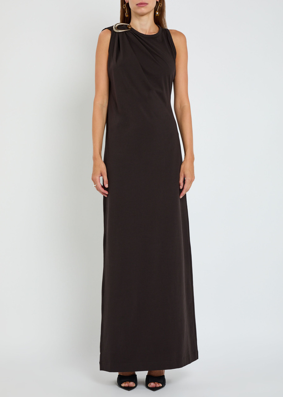 Christopher Esber Stretch-cotton Maxi Dress In Animal Print