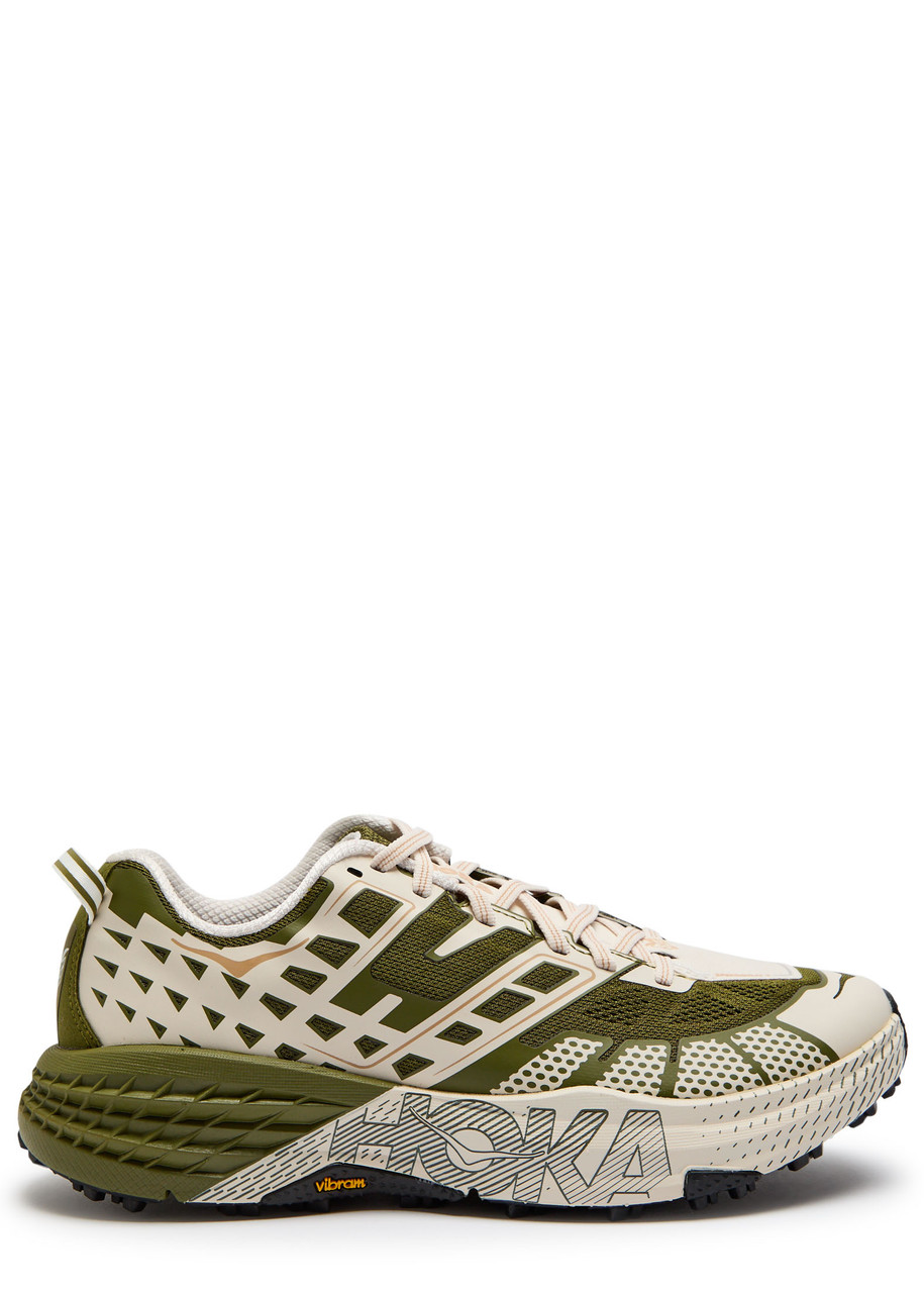 Hoka Speedgoat 2 Panelled Mesh Sneakers In Animal Print