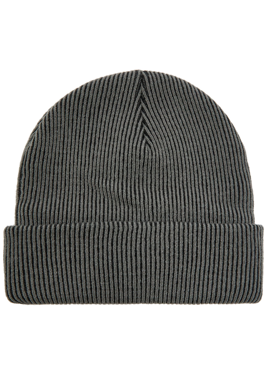  Represent Ribbed Knit Beanie - Grey - One Size 