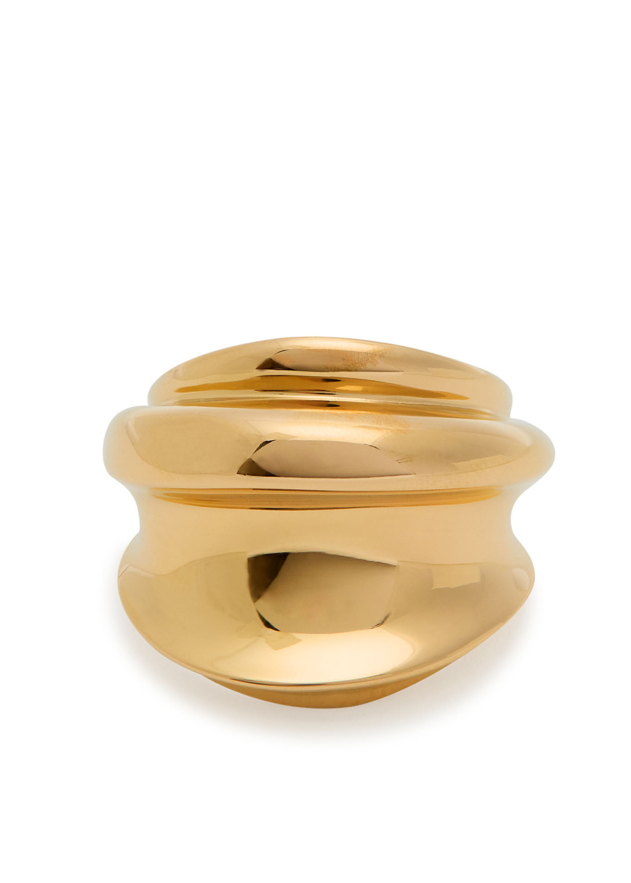 Jenny Bird Leona 14k Gold-plated Ring In Gold