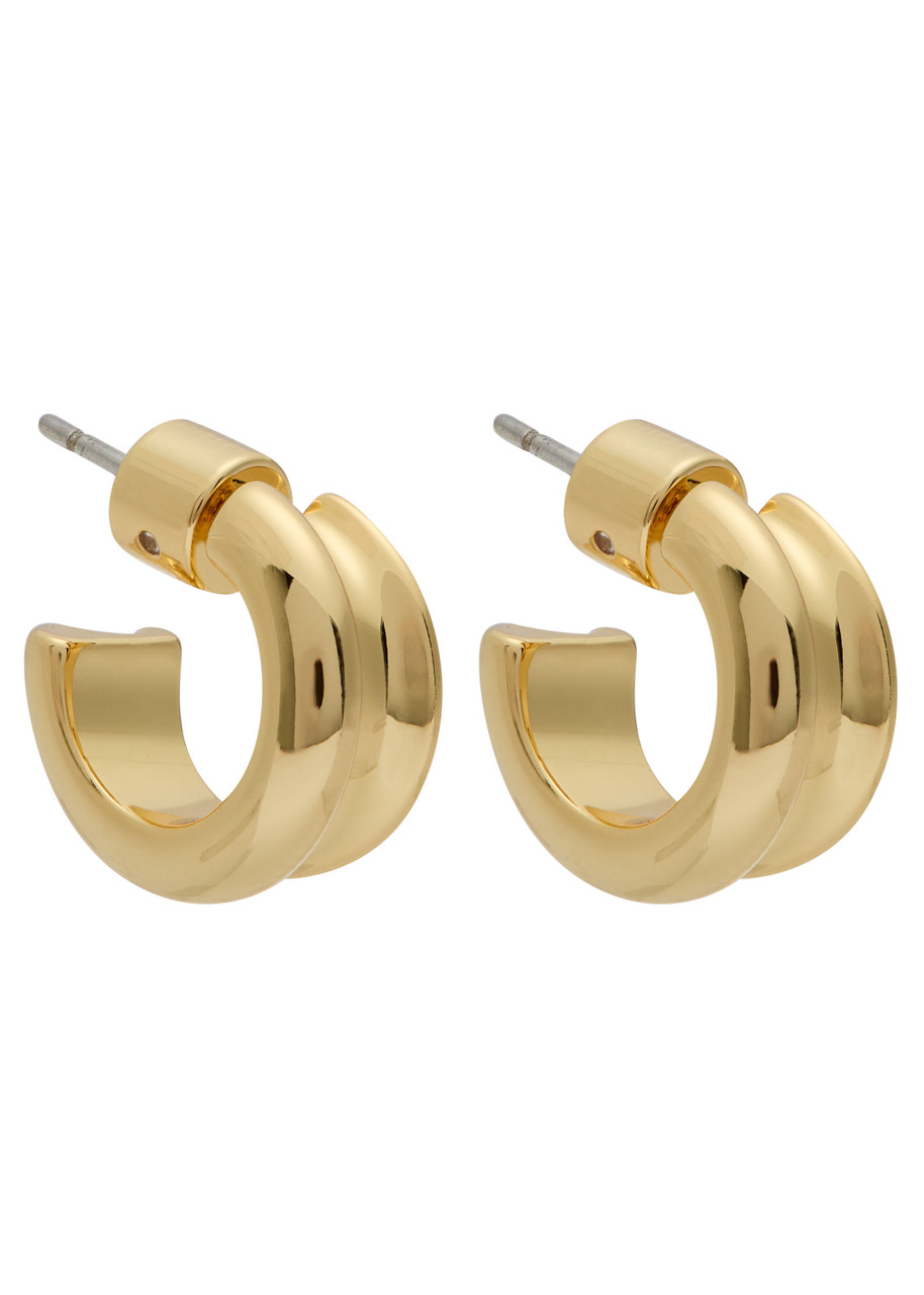 Jenny Bird Mini Lennon 14kt Gold-plated Hoop Earrings In Gold
