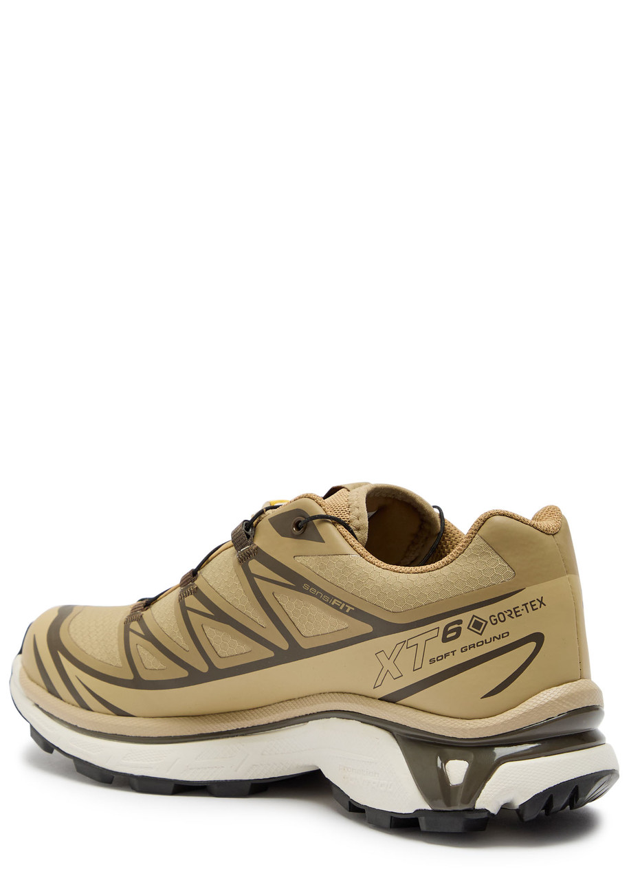 Salomon Xt-6 Gtx Panelled Mesh Sneakers In Brown