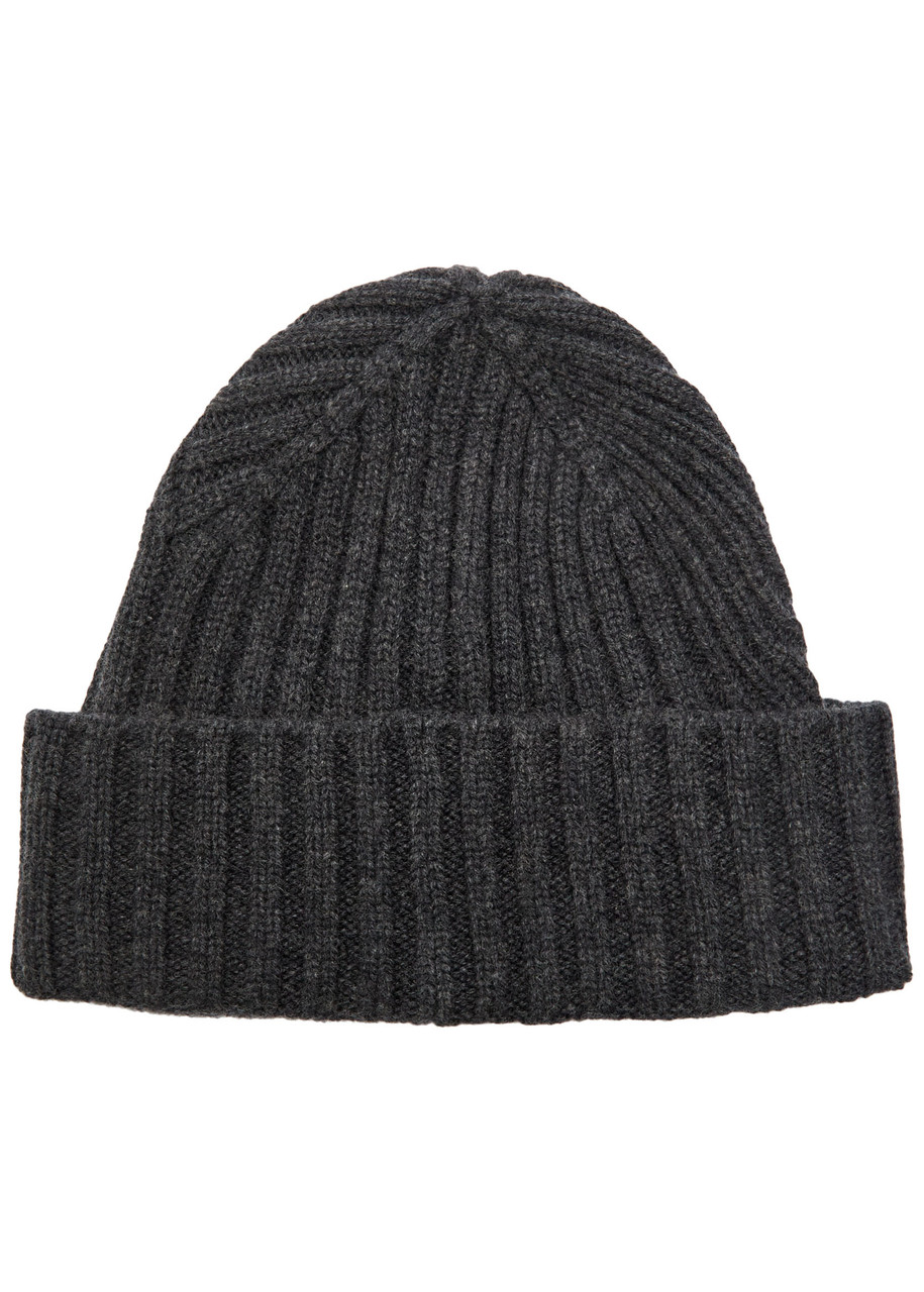 Jacquemus Le Bonnet Tourni Cashmere And Wool-blend Beanie In Black