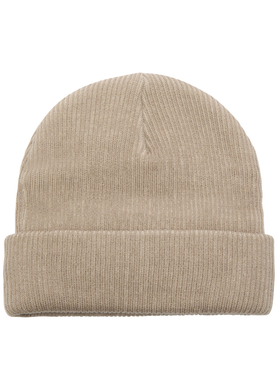 Represent Ribbed Knit Beanie In Brown