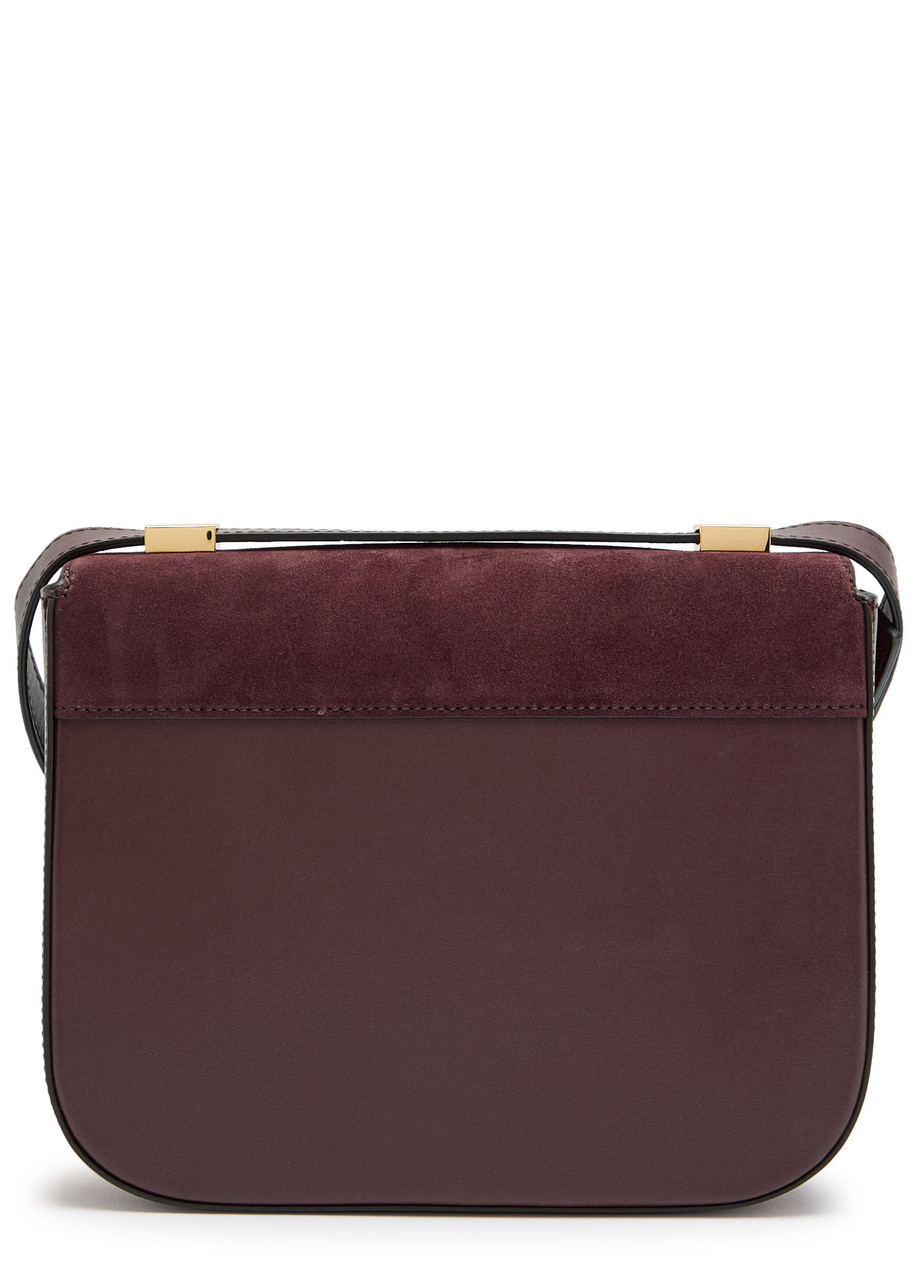 Demellier Vancouver Leather Cross-body Bag In Burgundy