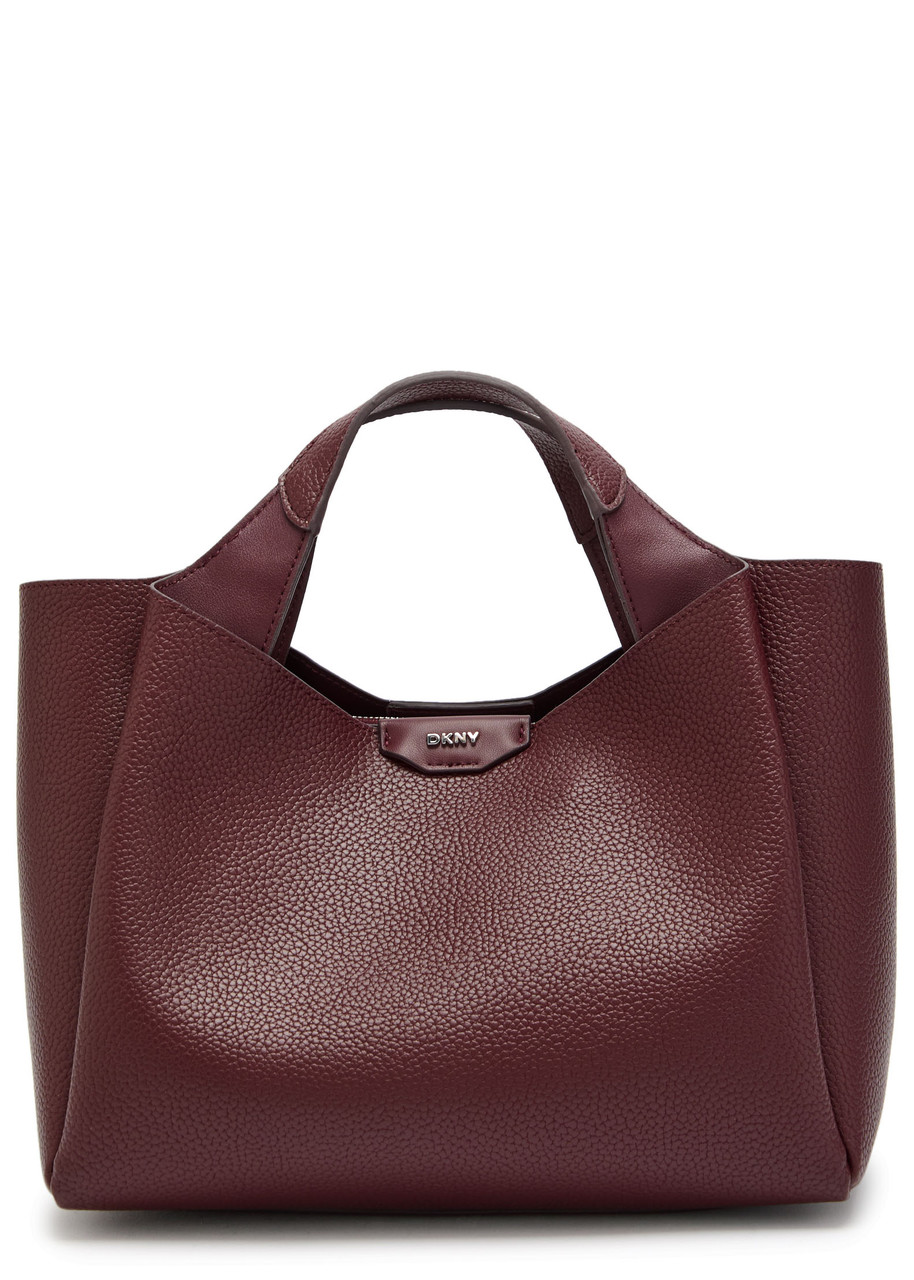 Dkny Willa Grained Leather Shoulder bag - Burgundy - One Size