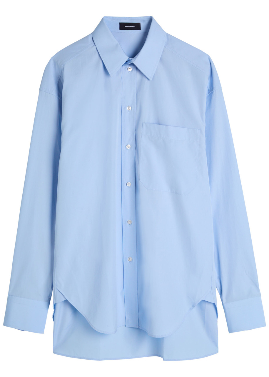 Wardrobe.nyc Cotton Shirt In Blue