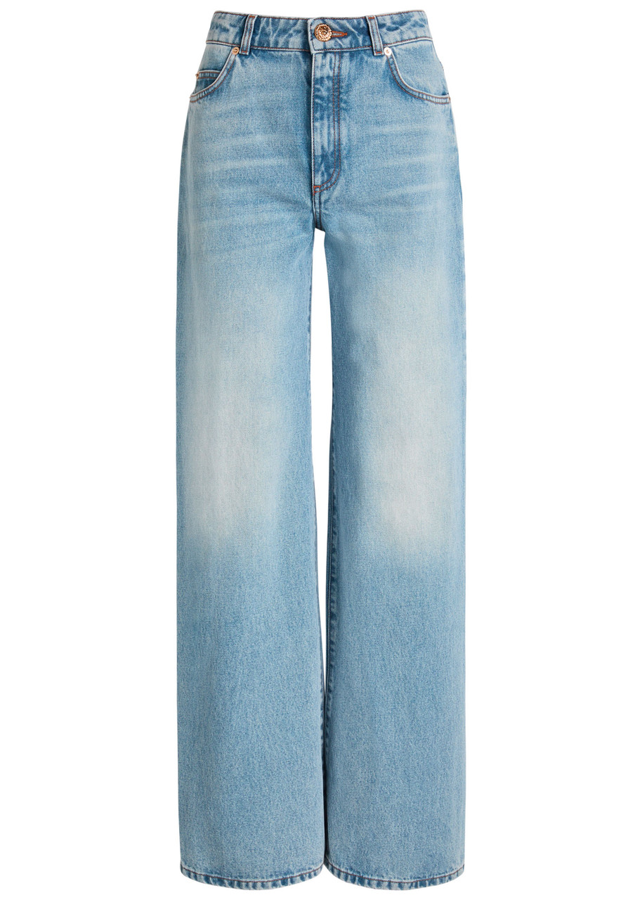 Balmain Straight-leg Jeans In Blue