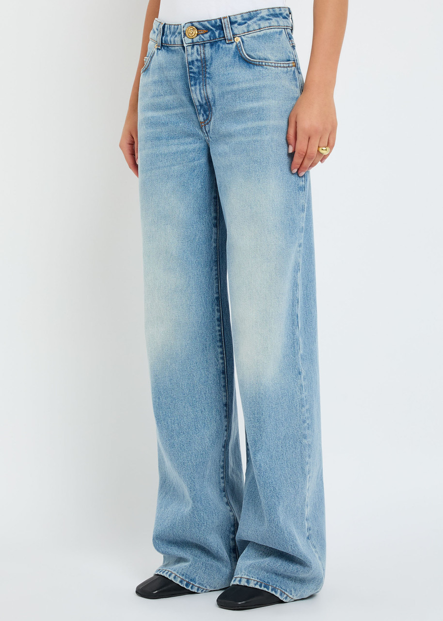 Balmain Straight-leg Jeans In Blue