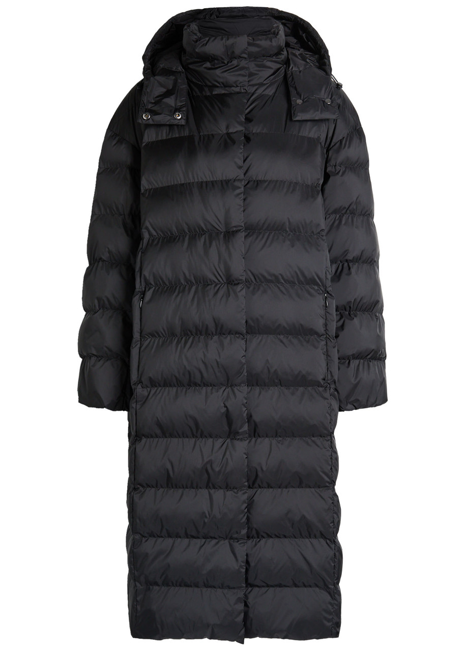 Mm Carioca Quilted Shell Coat In Black