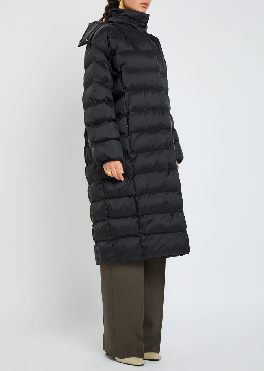 Mm Carioca Quilted Shell Coat In Black