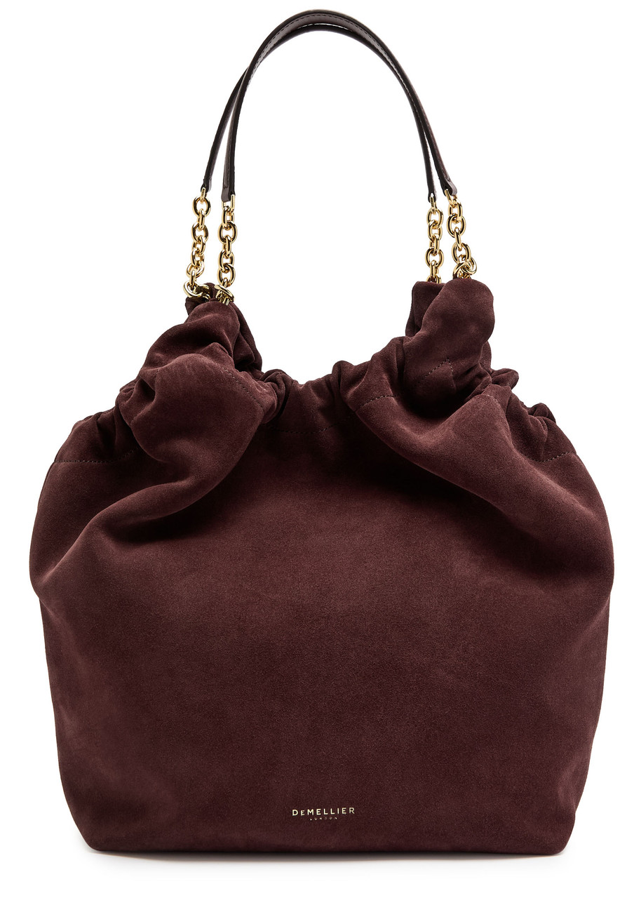 Demellier Schultertasche Miami Medium Aus Leder In Burgundy