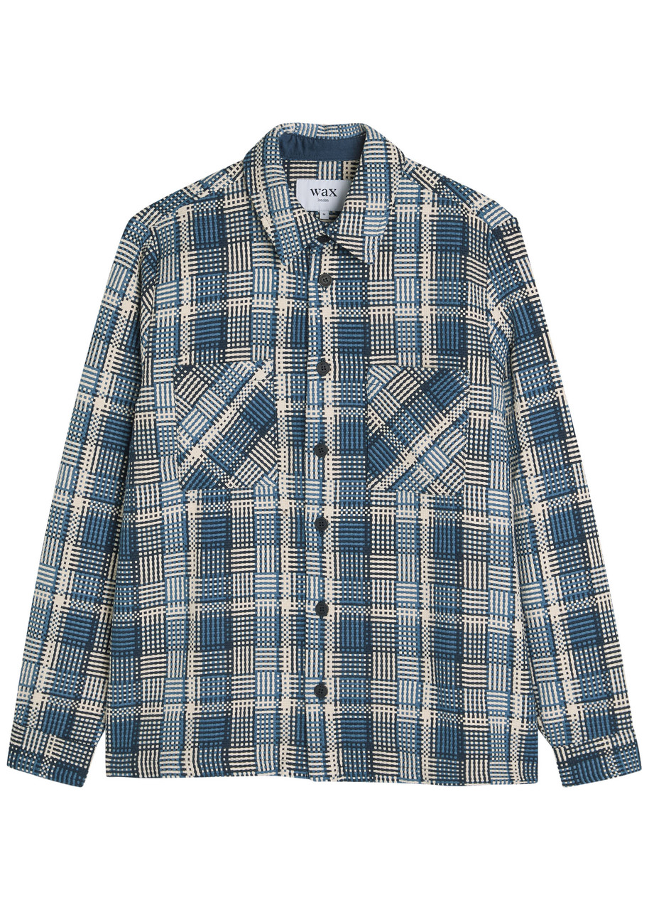 Wax London Whiting Checked Woven Overshirt